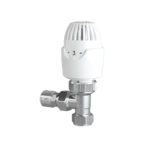 DRAYTON RT212 WHITE ANGLED THERMOSTATIC TRV 15MM X 1/2" (958HG)