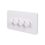 SCHNEIDER ELECTRIC LISSE 4-GANG 2-WAY DIMMER SWITCH WHITE (3598J)